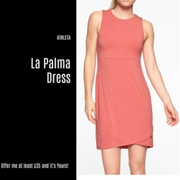Athleta Salmon La Palma Dress